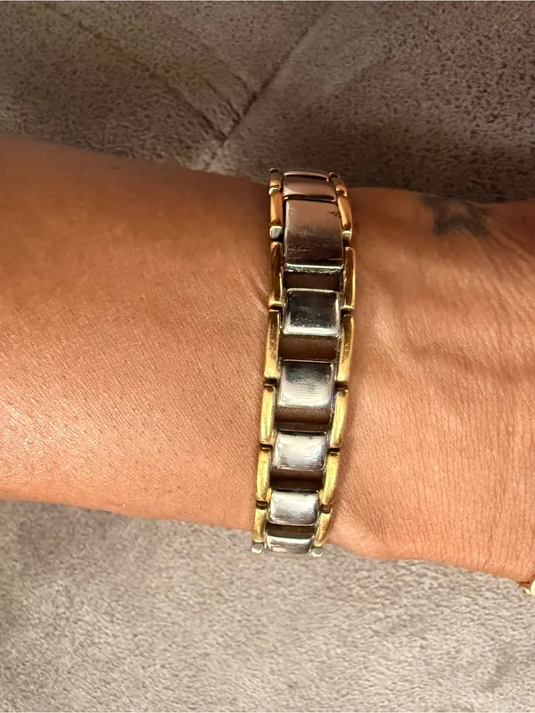 Armitron Women's Two-Tone Gold and Silver Bracelet Watch - Image 3