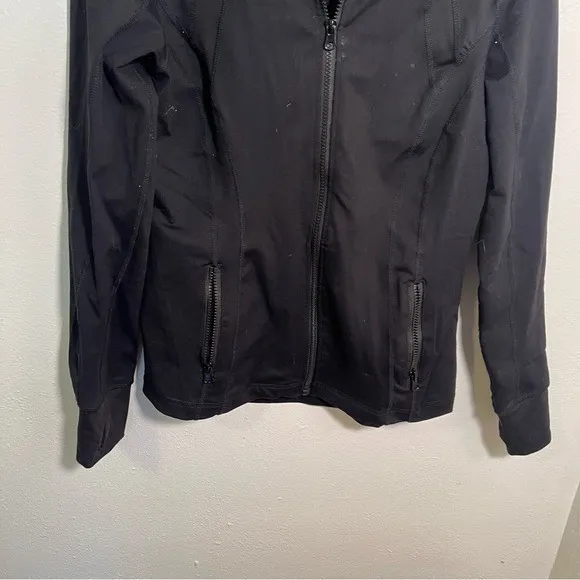 90 Degree by Reflex Women's Sz Large Full Zip Runner Jacket Black Stretch Pocket - Image 5