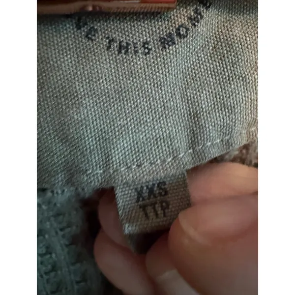 Aerie Women Button Down XXS Olive Gray Waffle Knit Oversized Shacket Shirt - Image 4