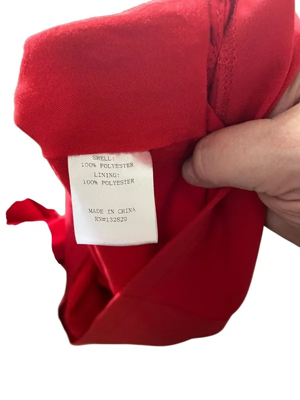 Superdown Bodycon Mini Dress Red Size XS Minimalist Summer Party Wedding Event - Image 4