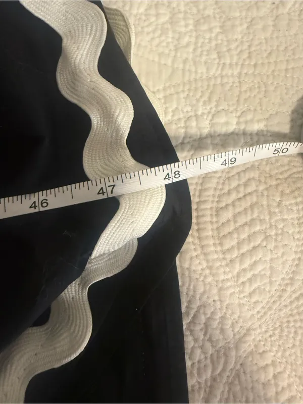 Torrid Belle Isle Maxi Babydoll Poplin Dress Black White Ric Rac 2X NWT - Image 3