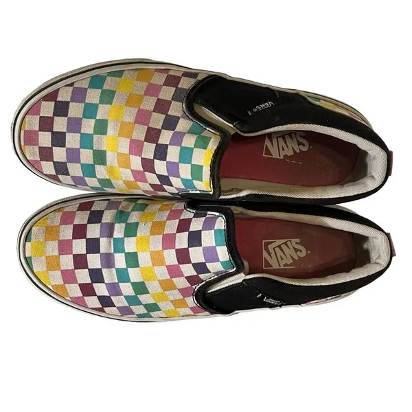 Vans Sneakers Checkerboard Slip On Pride Rainbow Skater - Image 5