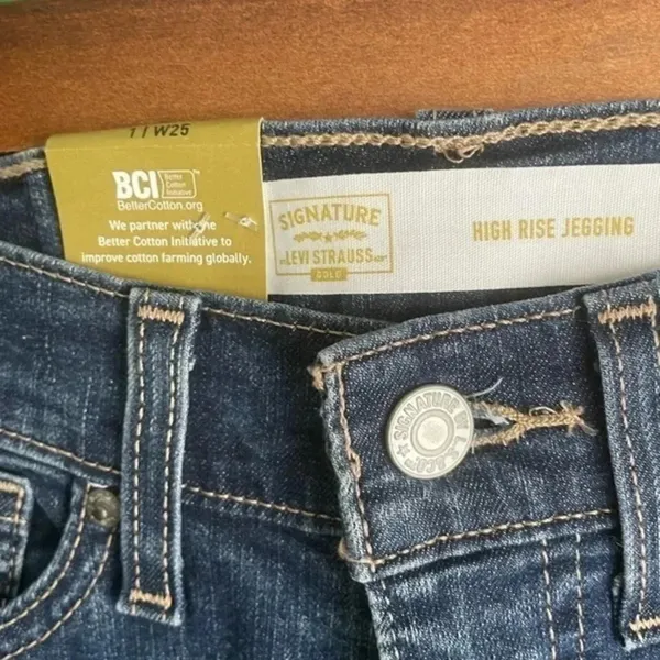 Levi's Levi Signature‎ high rise skinny jeggings jeans NEW! Size 1 25” - Image 3