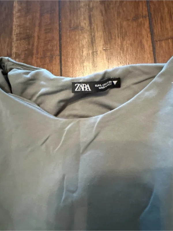 Zara Sleeveless Bodysuit in Sage Green Size L - Image 2