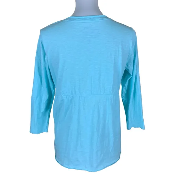 Heroes For The Earth Organic Cotton Surplice Boho Long Sleeve Top Medium - Image 3