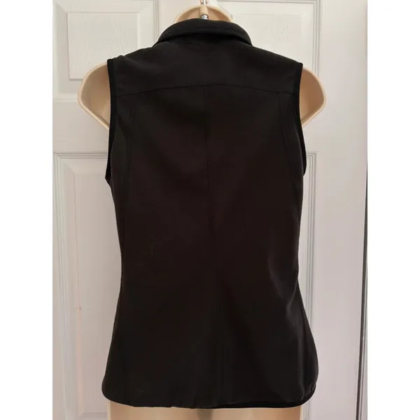 The North Face TKA 100 Fleece Vest Womens Small Black Full Zip Gorpcore - Image 3