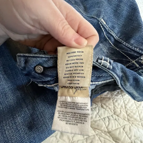 Miss Me Bootcut Bling Western Cowboy Denim Grunge Hip Hop Kendrick Jeans Size 28 - Image 15