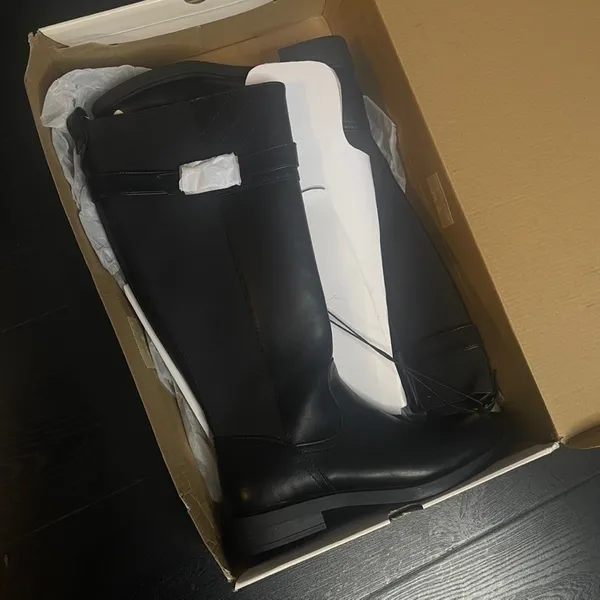 St Johns Bay SJB Winterwood Black Tall Boots Women's Size 8 M - Image 2
