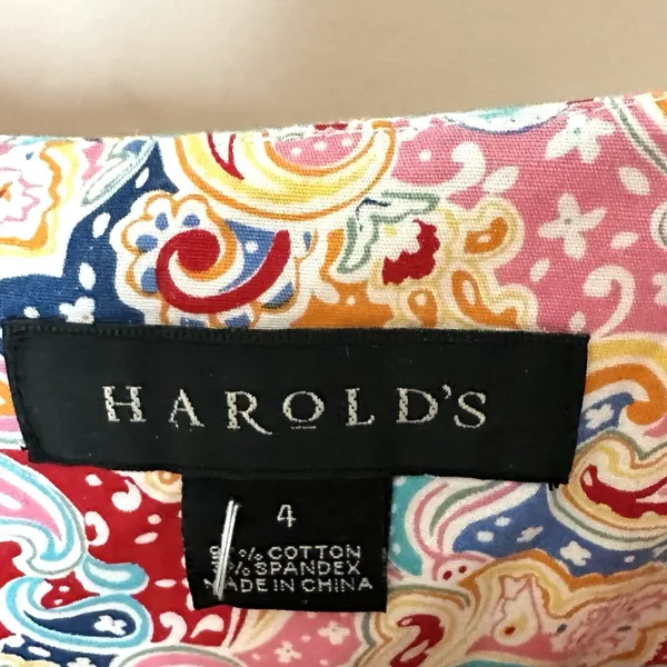 Harold's Dress 4 Sleeveless Shift Midi Paisley Summer Whimsy Pastels Twee Retro - Image 2