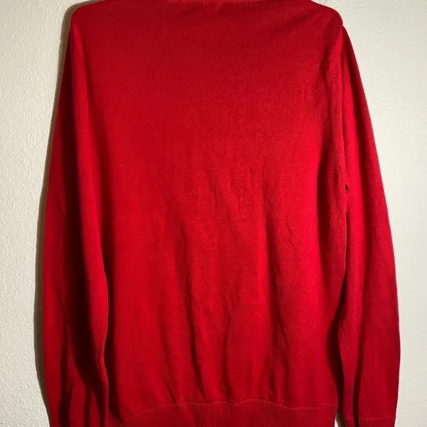 Snowman Christmas Sweater Red‎ Red Size L - Image 2