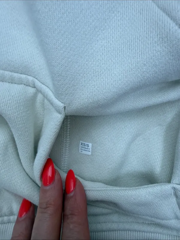 Lululemon Scuba Oversized Half-Zip Hoodie Sweatshirt Bone Size XS/S - Image 9