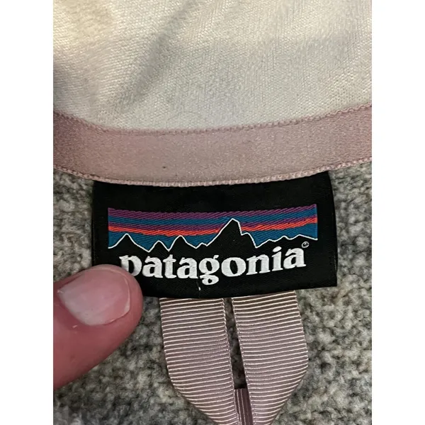 Patagonia Sweater Womens Small Gray Better Sweater 1/4 Zip Mock Neck Fleece - Image 8