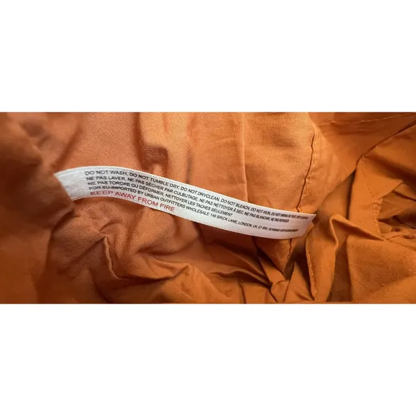 Free People Baby Oksana Tote C 8151 Small Orange Mix Striped Cotton Bag Women's - Image 11