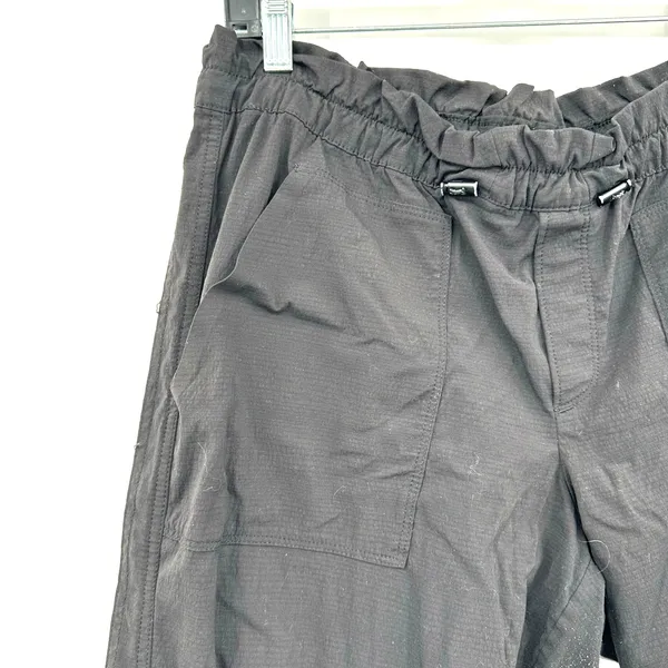 Athleta Size 10 P Black Pants Elastic Waist‎ Adjustable Athletic Athleisure - Image 3