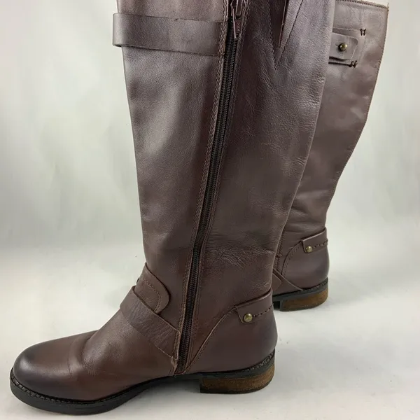 7.5M Crown Vintage Brown buckle Zip Western Boot - Image 4