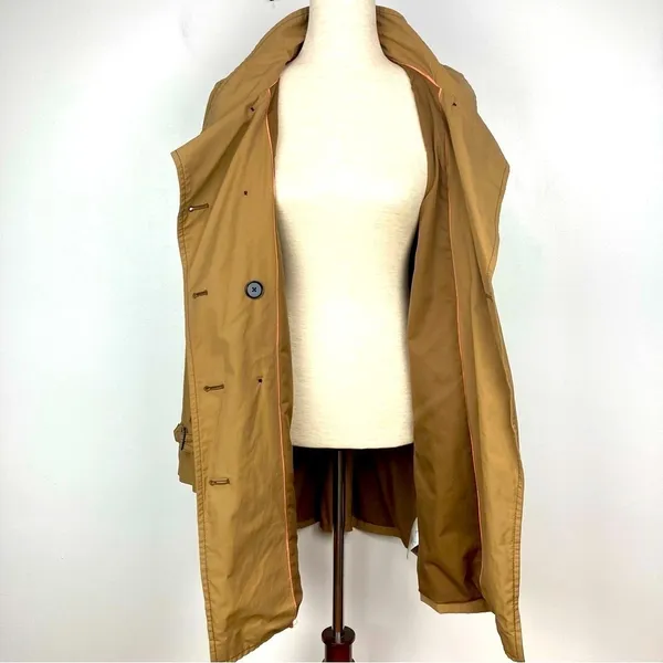 GAP Double Breasted Trench Coat/Raincoat Tan Khaki - Image 12