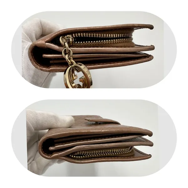 GUCCI Metallic Guccissima Continental Wallet Pink - Image 11