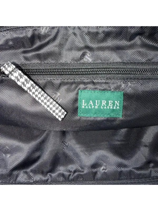 Lauren Ralph Lauren Houndstooth Plaid Tote Bag - Image 13