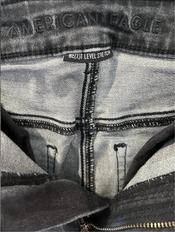 American Eagle NWOT Next Level Stretch Highest Rise Black Jegging Size 4 - Image 6