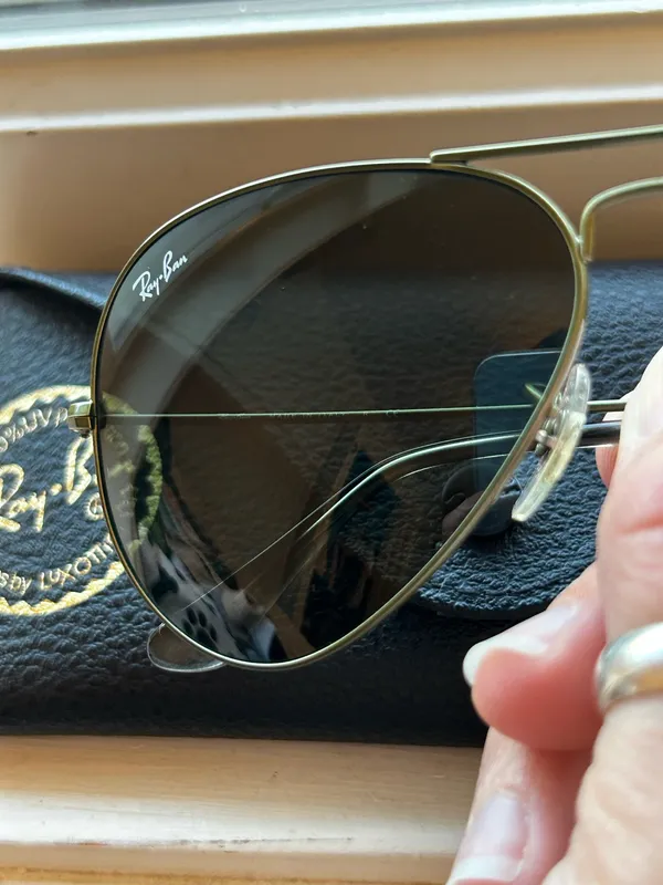 Green Ray-Ban Aviators Large Metal  - Image 5