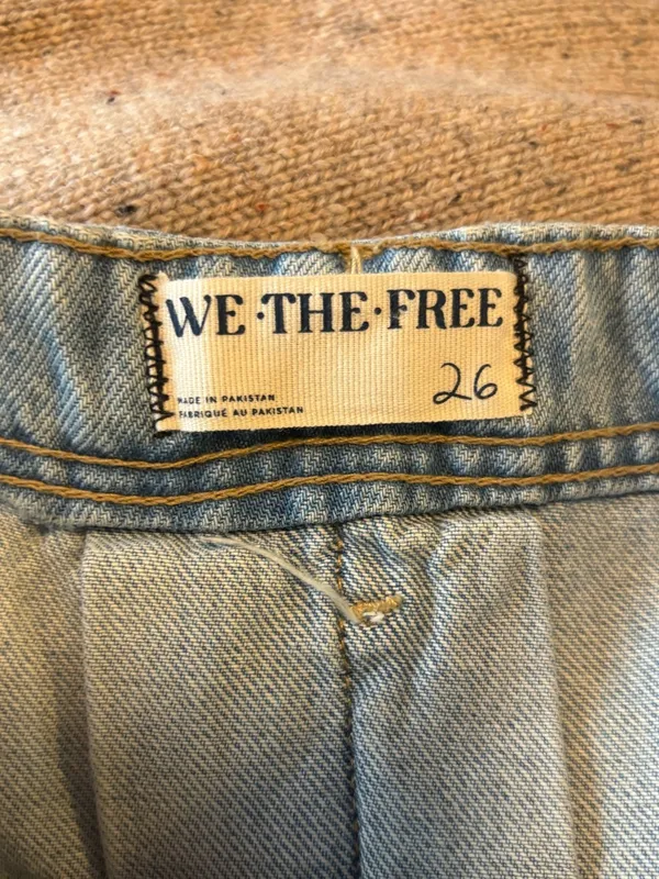 NWT Free People We The Free Madison Ave Denim Mini Skirt sz 26 - Image 4