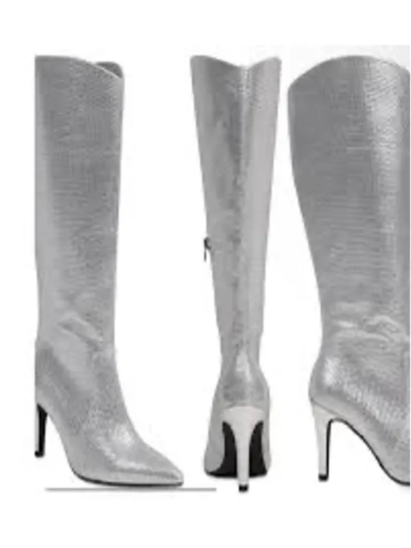 MIA Mackynzie Rhinestone Stiletto Boots Size 7.5 NIB - Image 2