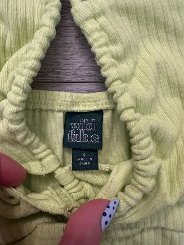 Wild Fable Lime crop Top  - Image 2