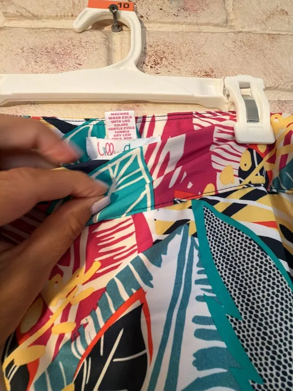 Lillie Green Tropical Print Skirt Size M - Image 2