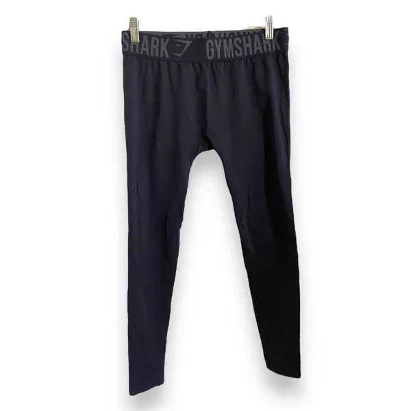 Gymshark‎ Womens Leggings Sz M Seamless Black Cropped Length - Image 2