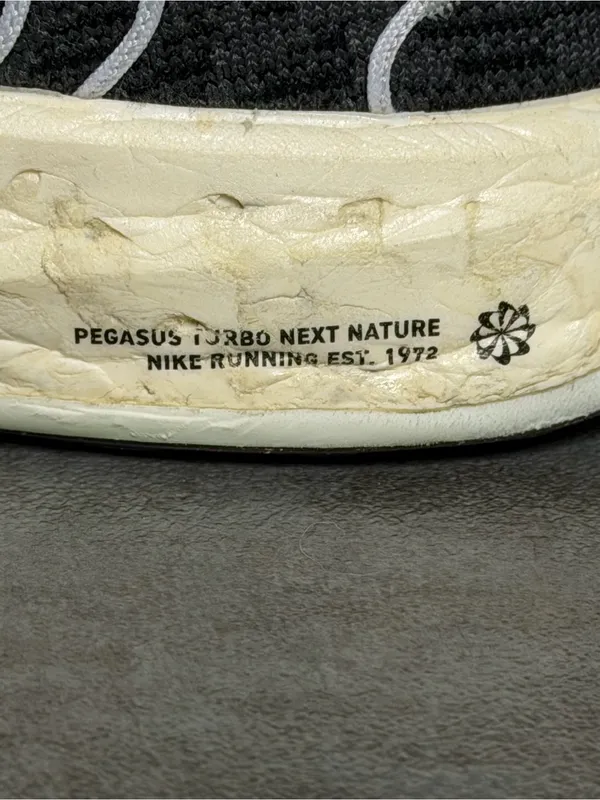 Nike Pegasus Turbo Flyknit Next Nature Women's Charcoal Running Shoes Size 10 - Image 10