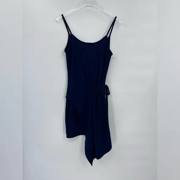 Monrow navy blue Supersoft Tied‎ Cami Dress size Xs - Image 4