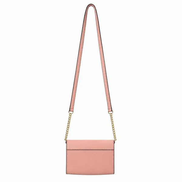 Kate Spade New York Pink Saffiano Leather Crossbody Clutch Bag Convertible - Image 3