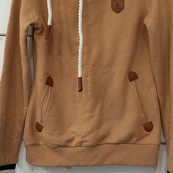 Wanakome Serita Hooded Sweatshirt Hazelnut Small - Image 5