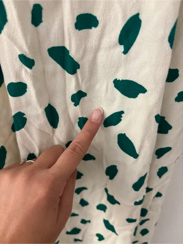 Reformation green spotted midi dress - Image 4