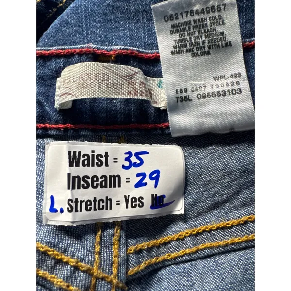 Levi Strauss & Co Womens 18M Relaxed Fit Mid‎ Rise Bootcut Jeans Blue Denim - Image 2