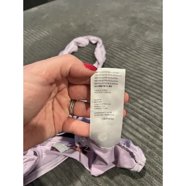 URBAN OUTFITTERS Light Purple Cropped Halter Top - Size Small - Image 5