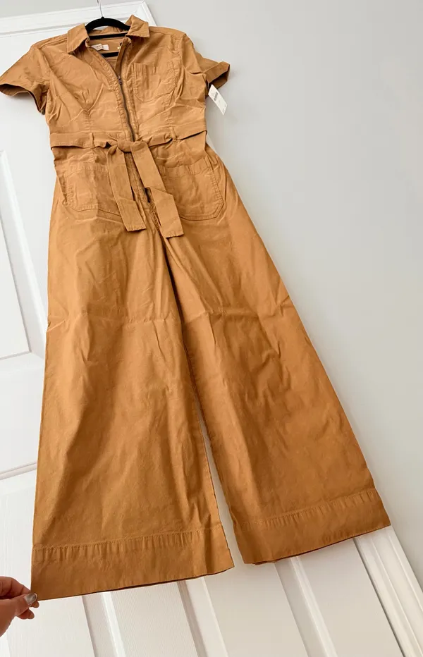 Anthropologie Maeve The Colette Weekend Zip Front Jumpsuit, Size 12 - Image 6