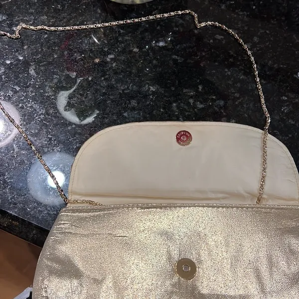 Gold clutch bag - Image 5