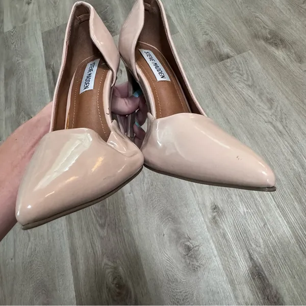 Steve Madden Nude Pumps Heels 7 Patent Women’s - Image 8