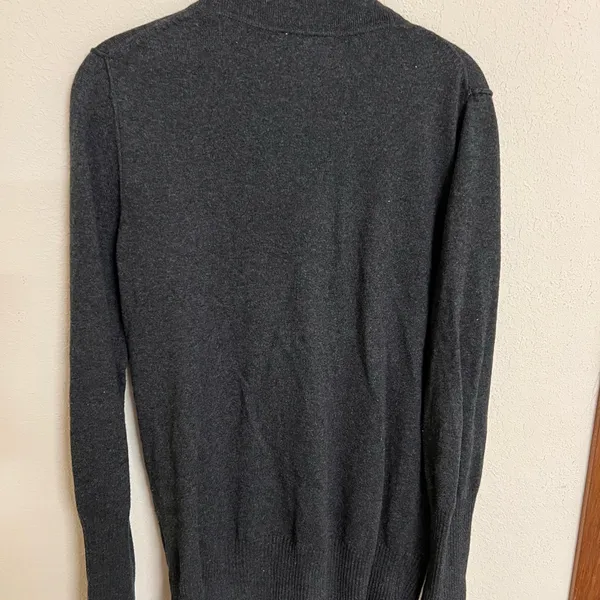 LOFT Charcoal Button-Up Cardigan - Image 5