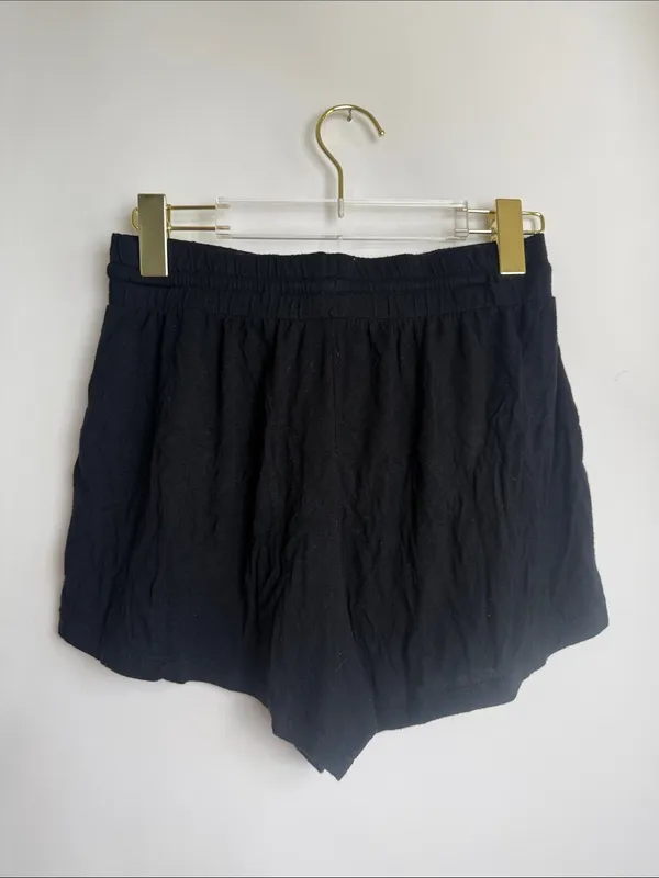 Stars Above Black Lounge Drawstring Shorts Pajamas Size Small - Image 2