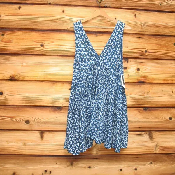 Rip Curl NWT Blue Batik Print Dress - Image 3