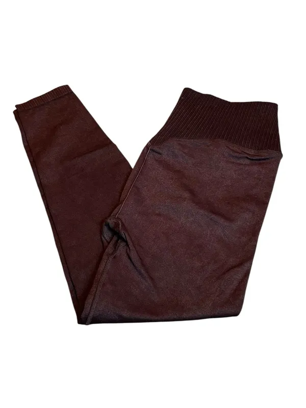 POPFLEX brown crossover leggings Size 10 - Image 2