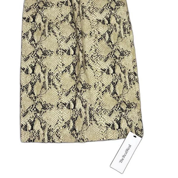 NWT Capulet Lola Bustier‎ Denim Dress Python Snakeskin Print Mob Wife Size Small - Image 5