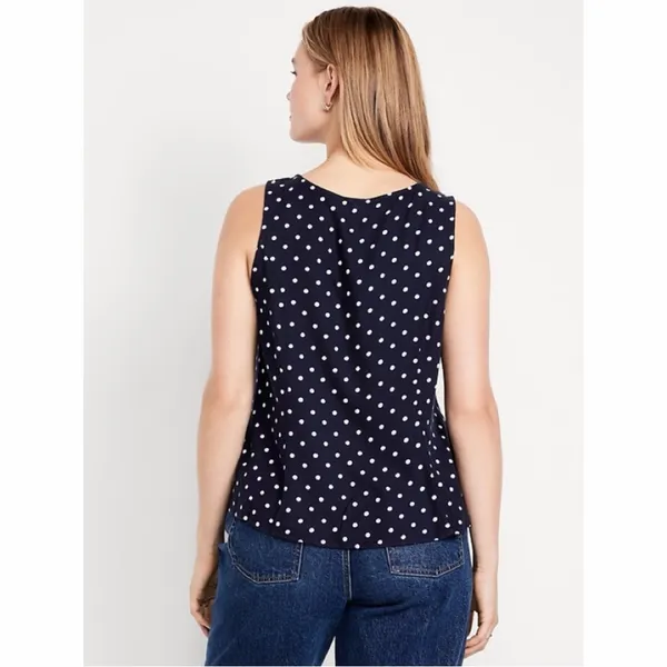 Old Navy Button-Down Crepe Swing‎ Top — Small — NWT - Image 4