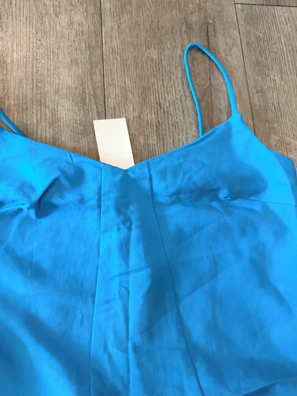 Rampage Turquoise Blue Embroidered Slip Dress - Image 7