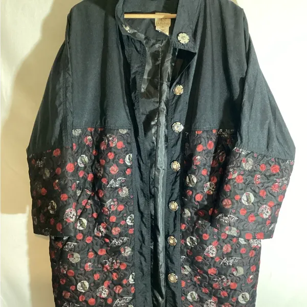 LA Blend Jacket‎ Quilted Goth Vintage Women’s Medium Black - Image 4