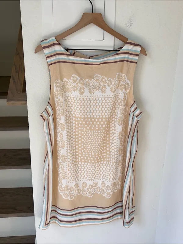 Free People On The Dot Mini Dress in Latte Combo NWT - Image 4