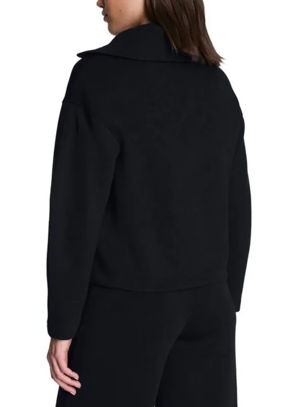 SPANX AirEssentials Brushed Collared Top Womens Black XS NEW Long Sleeves - Image 8