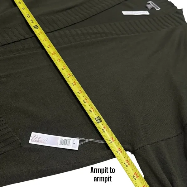NEW Chelsea28 Green Long Sleeve‎ Cowlneck Cardigan Cashmere Blend Size XS/S - Image 10